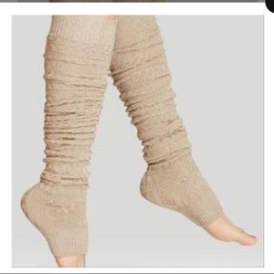 Free People ivory leg warmers NWT one size